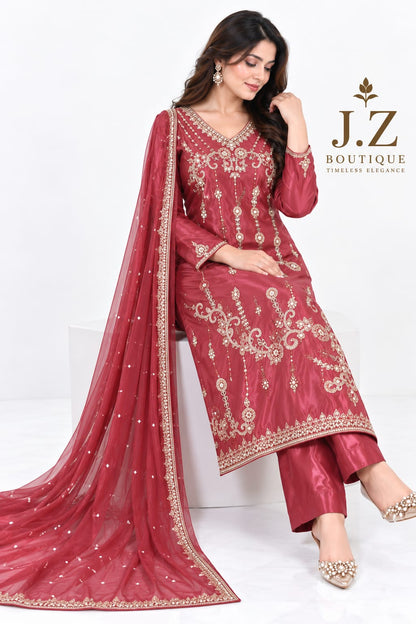 Handmade 3 piece bridal suit