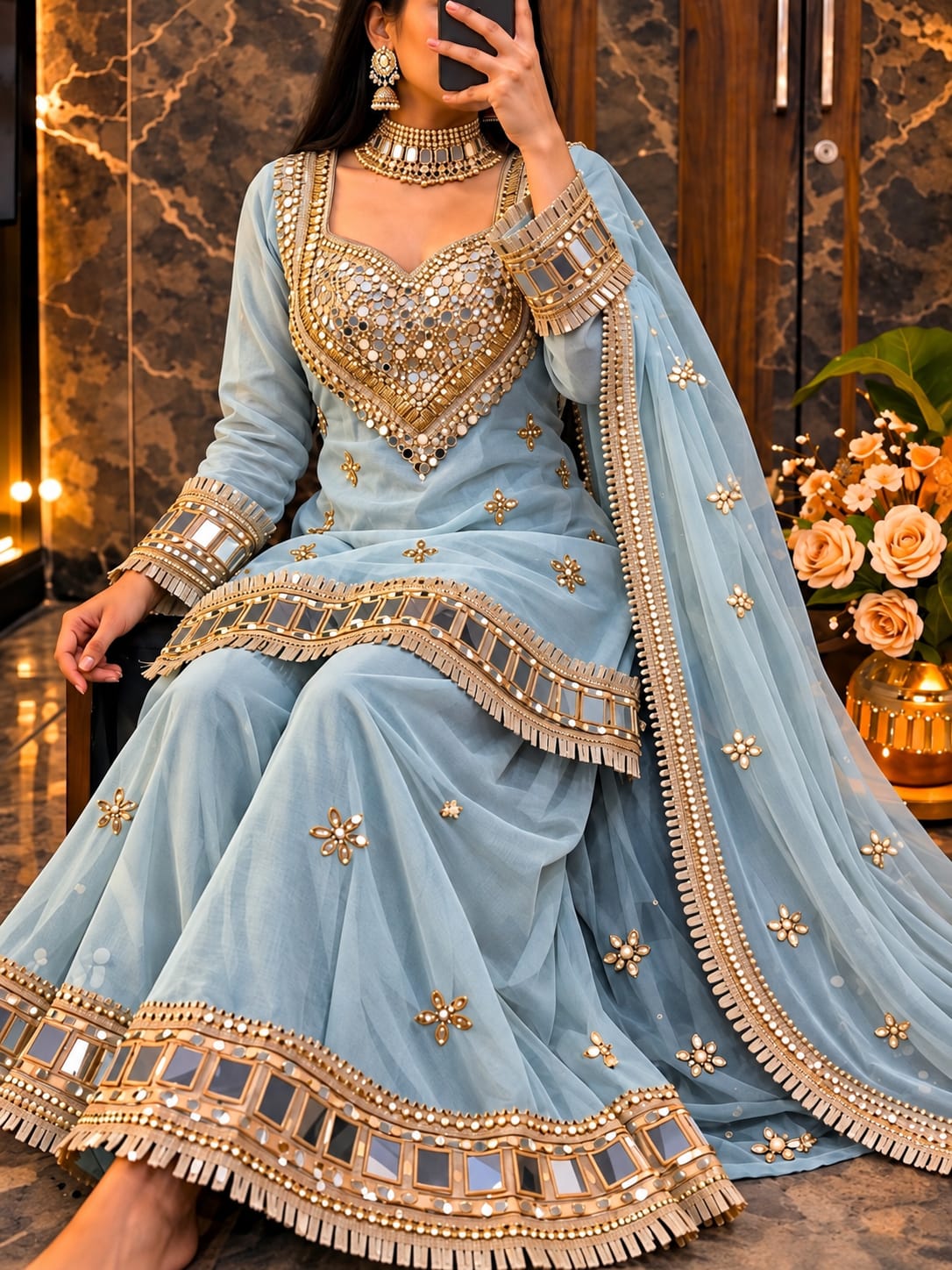 Shirt,Gharara & Dupatta