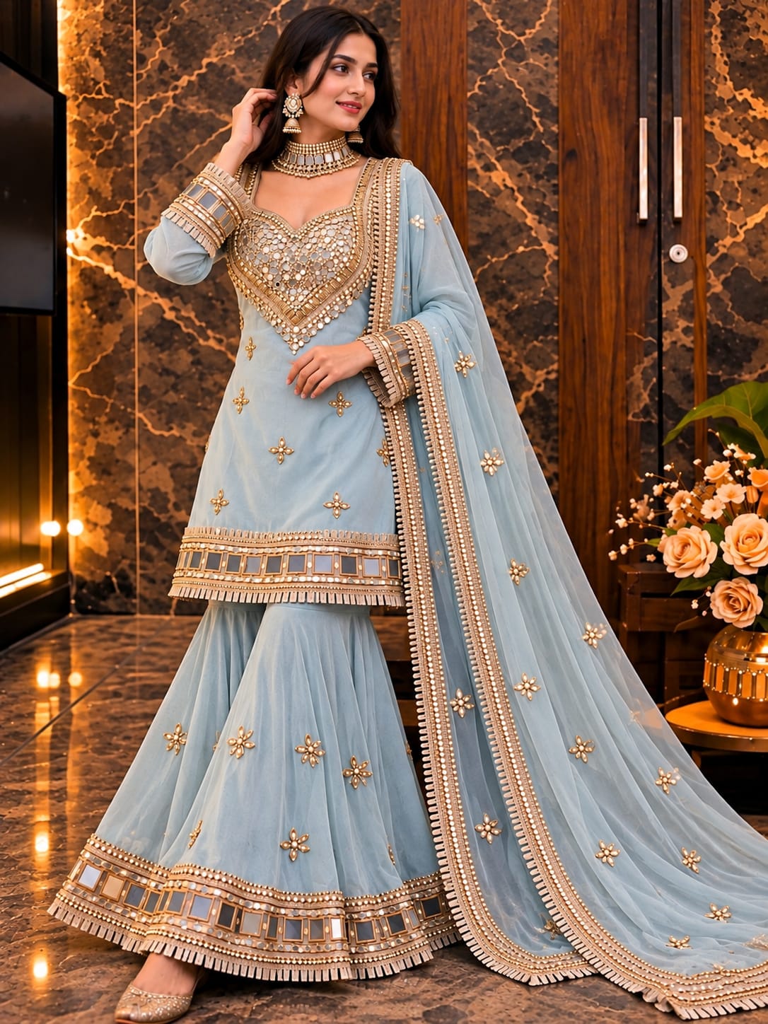Shirt,Gharara & Dupatta