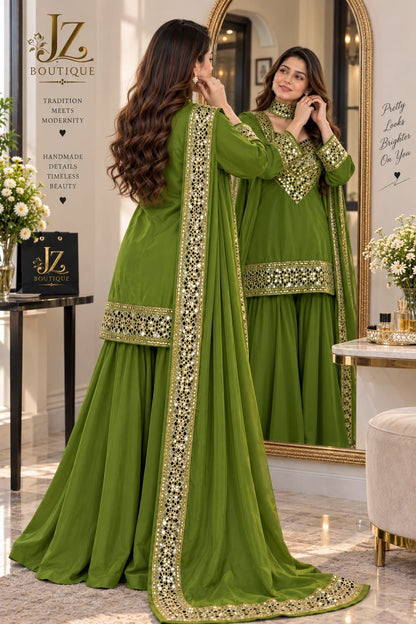 Sharara, Kamees with Dupatta