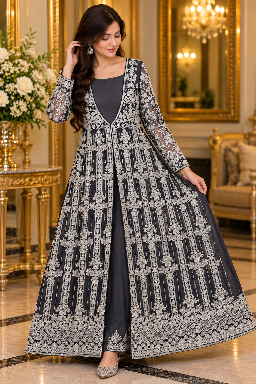 Open gown long Maxi